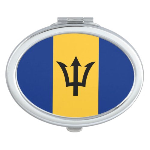 Patriotic Barbados Flag Compact Mirror