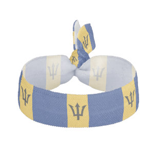 Patriotic Barbados Flag Elastic Hair Tie