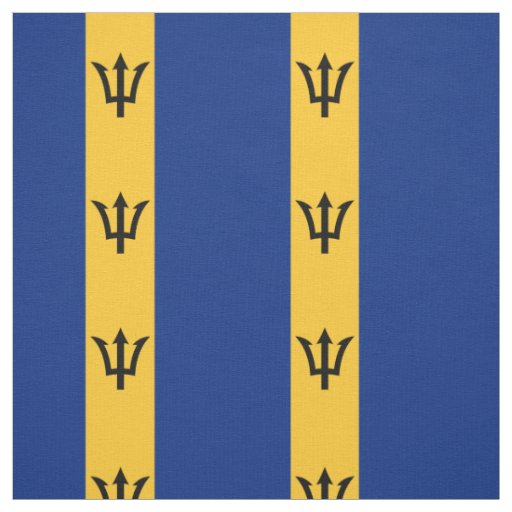 Patriotic Barbados Flag Fabric