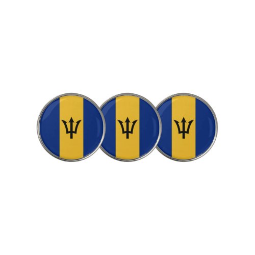 Patriotic Barbados Flag Golf Ball Marker