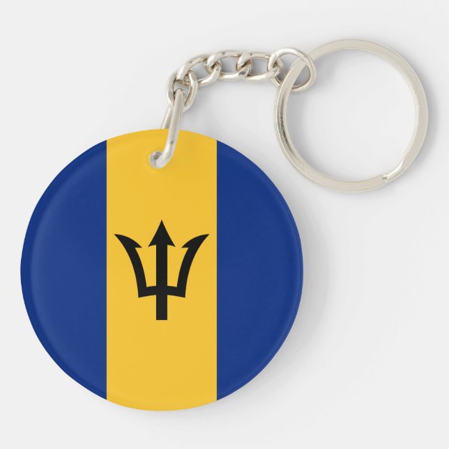 Keychain - BARBADOS FLAG