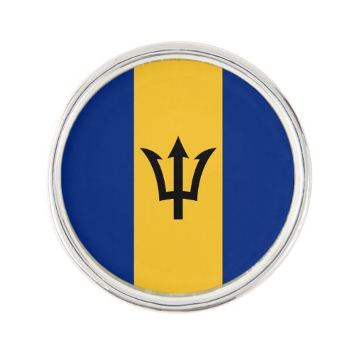 Patriotic Barbados Flag Lapel Pin
