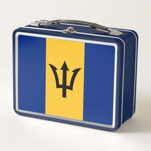 Patriotic Barbados Flag Metal Lunch Box
