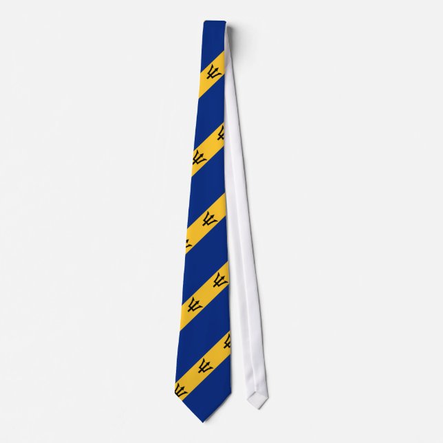 Patriotic Barbados Flag Neck Tie (Front)