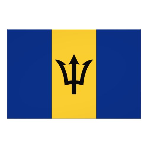 Patriotic Barbados Flag Photo Print