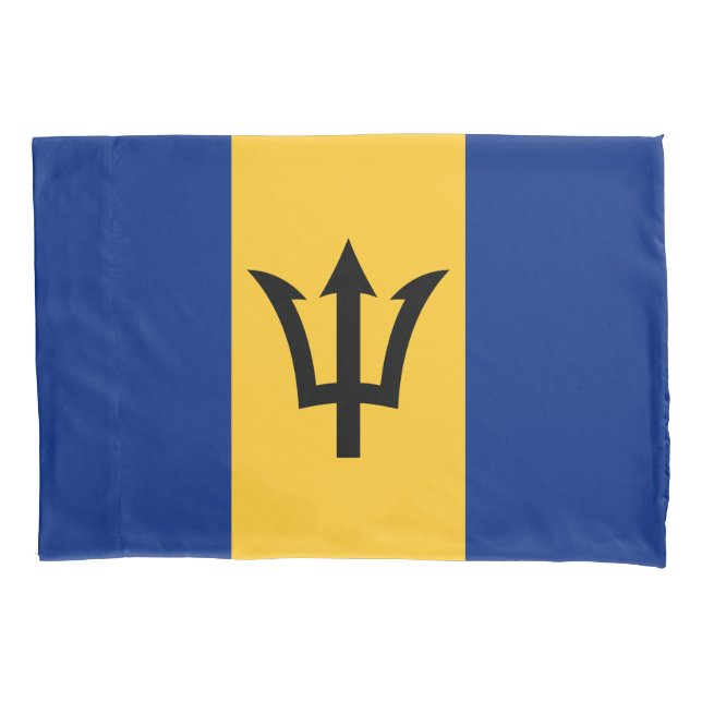 Patriotic Barbados Flag Pillow Case (Front)