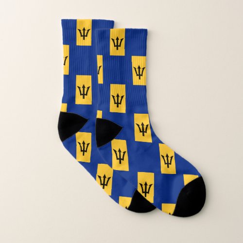 Patriotic Barbados Flag Socks