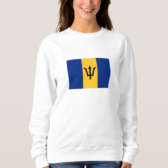 Patriotic Barbados Flag Sweatshirt (Front)