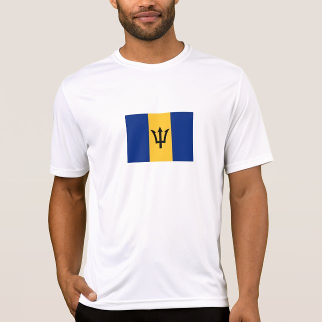 Patriotic Barbados Flag T-Shirt (Front)