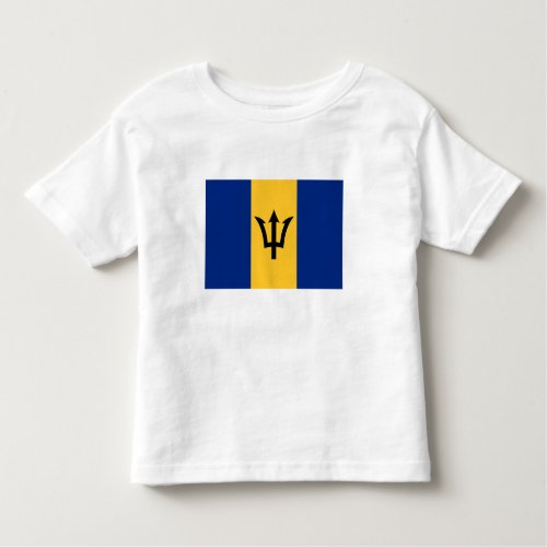 Patriotic Barbados Flag Toddler T_shirt