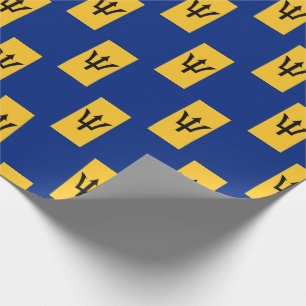 Patriotic BARBADOS FLAG Wrapping Paper