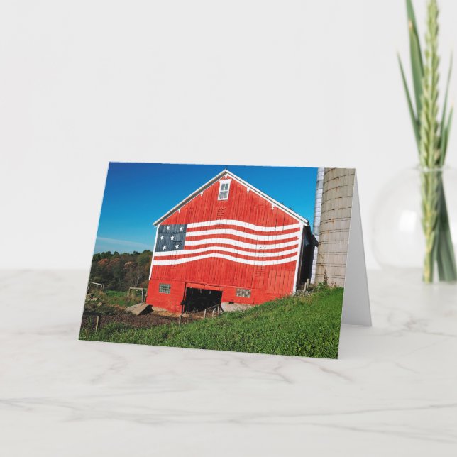 Patriotic Barn Card (Front)