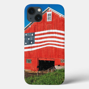 Patriotic Barn iPhone 13 Case