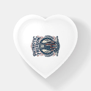 Patriotic Barn Cat Vector Graphic Tee_1 Paperweight