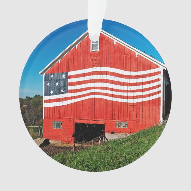 Patriotic Barn Ornament (Front)