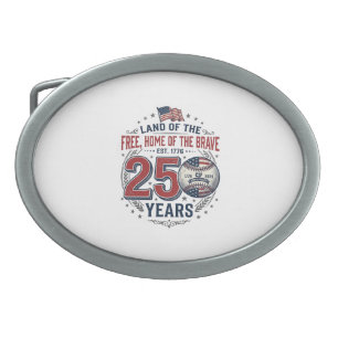Patriotic Baseball 250 Years Vintage Shirt Design_ Belt Buckle