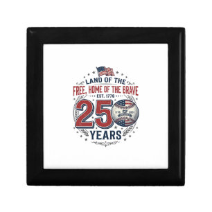 Patriotic Baseball 250 Years Vintage Shirt Design_ Gift Box