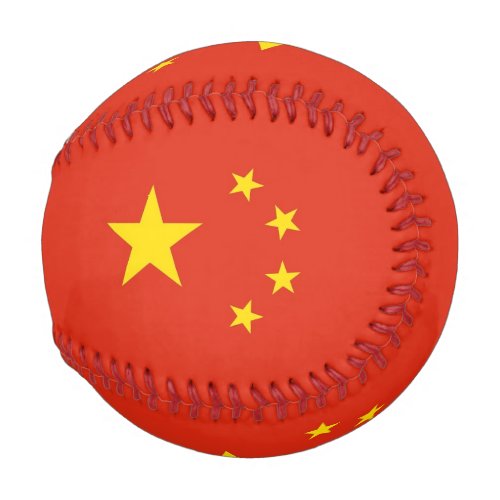 Patriotic baseball ball with flag of China