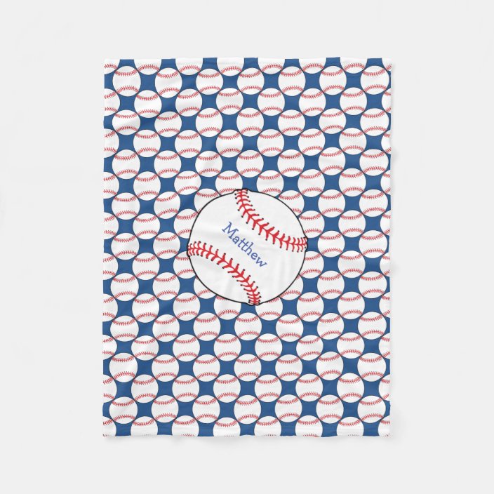 baseball fleece blanket