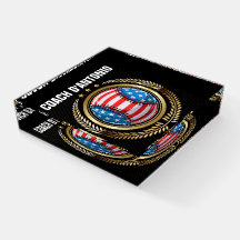 Patriotic Baseball Paperweight