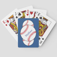 Patriotic Baseball Sports Playing Cards