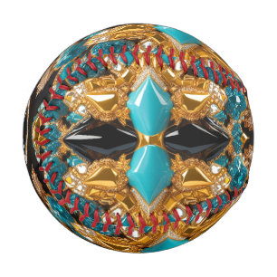 Patriotic baseball with Bahamas Colors