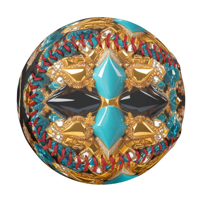 Patriotic baseball with Bahamas Colors (Front Left)