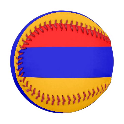 Patriotic baseball with flag of Armenia