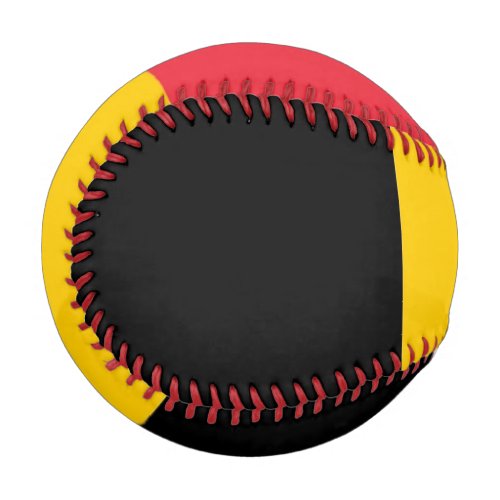 Patriotic baseball with flag of Belgium