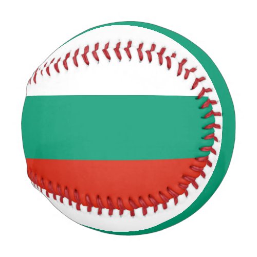 Patriotic baseball with flag of Bulgaria