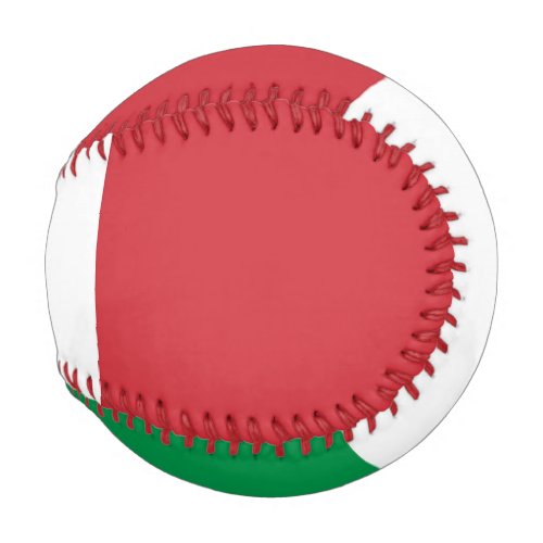 Patriotic baseball with flag of Italy