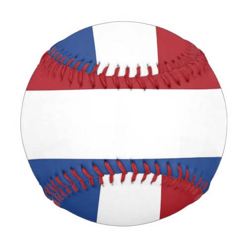 Patriotic baseball with flag of Netherlands