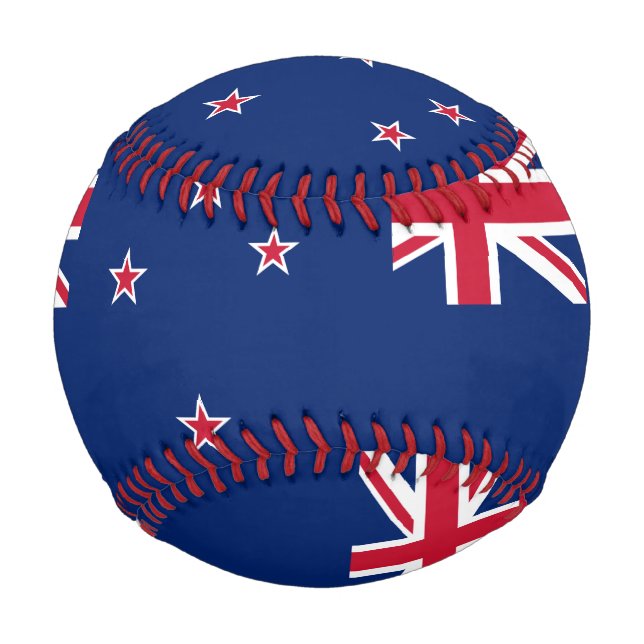 Patriotic baseball with flag of New Zealand (Front)