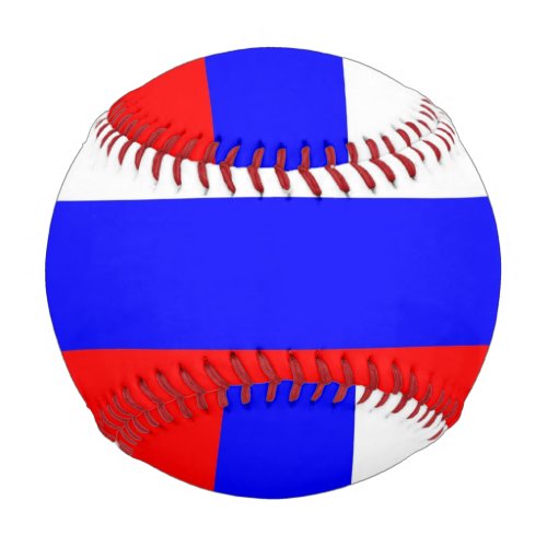 Patriotic baseball with flag of Russia