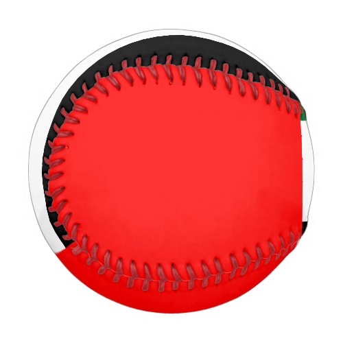 Patriotic baseball with flag of UAE