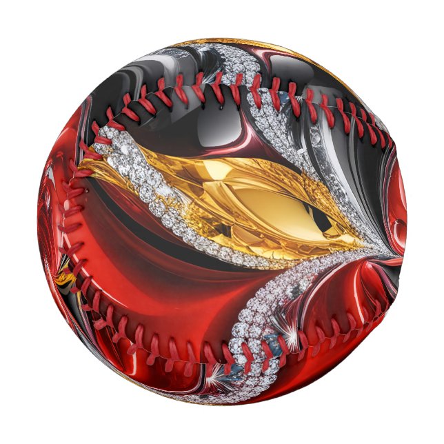 Patriotic baseball with Germany Colors (Front Left)