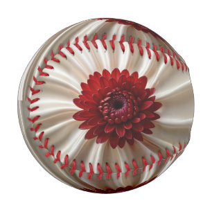 Patriotic baseball with Japanase Colors