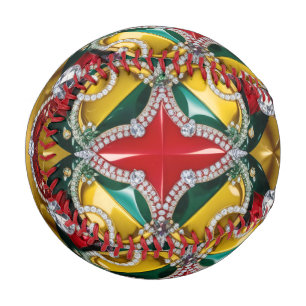 Patriotic baseball with Los Angeles Colors