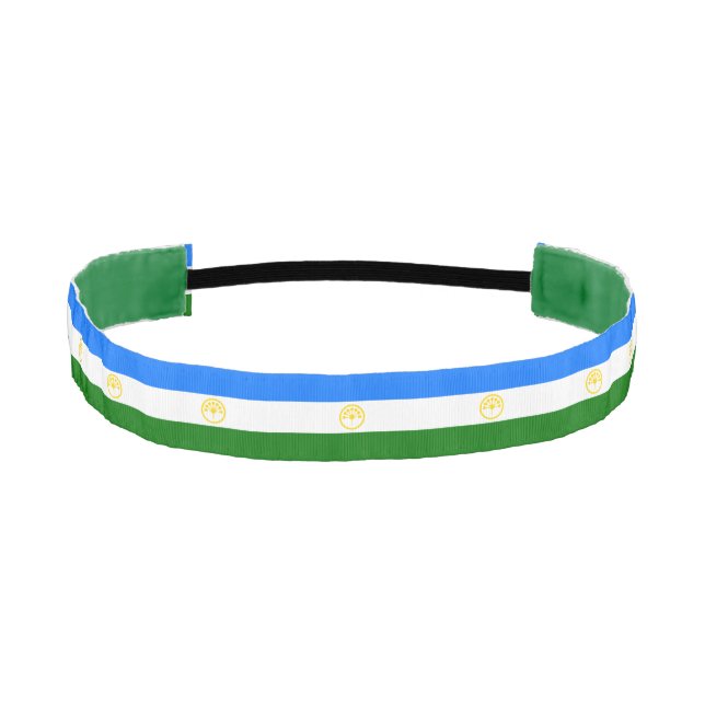 Patriotic Bashkortostan Flag Athletic Headband (Front)