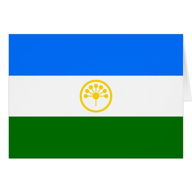 Patriotic Bashkortostan Flag Cards (Front Horizontal)