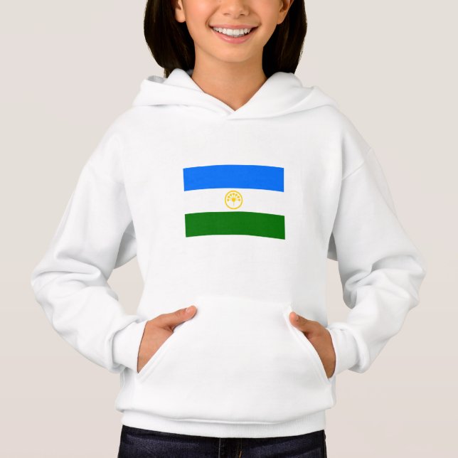 Patriotic Bashkortostan Flag Hoodie (Front)