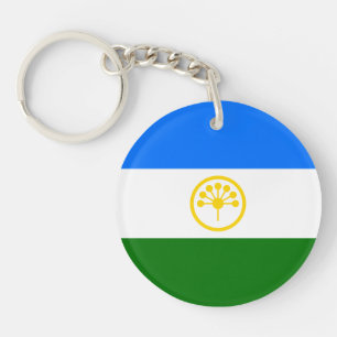Patriotic Bashkortostan Flag Keychain