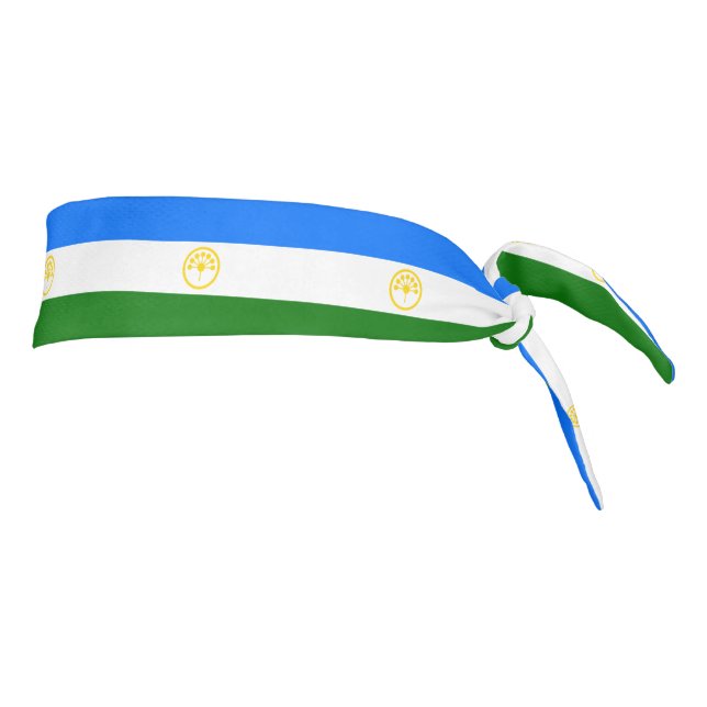 Patriotic Bashkortostan Flag Tie Headband (Rotate 90)