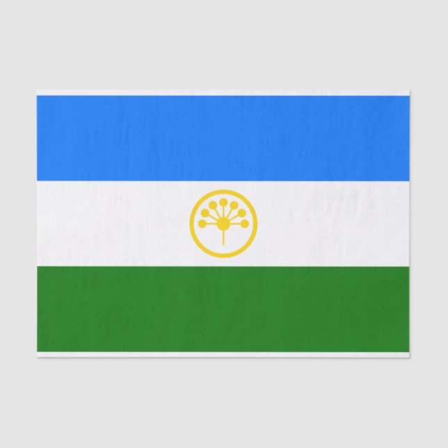 Patriotic Bashkortostan Flag Tissue Paper (Front)