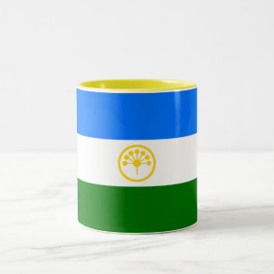Patriotic Bashkortostan Flag Two-Tone Coffee Mug