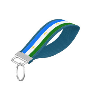 Patriotic Bashkortostan Flag Wrist Keychain