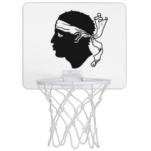 Patriotic basketball hoop Flag of Corsica
