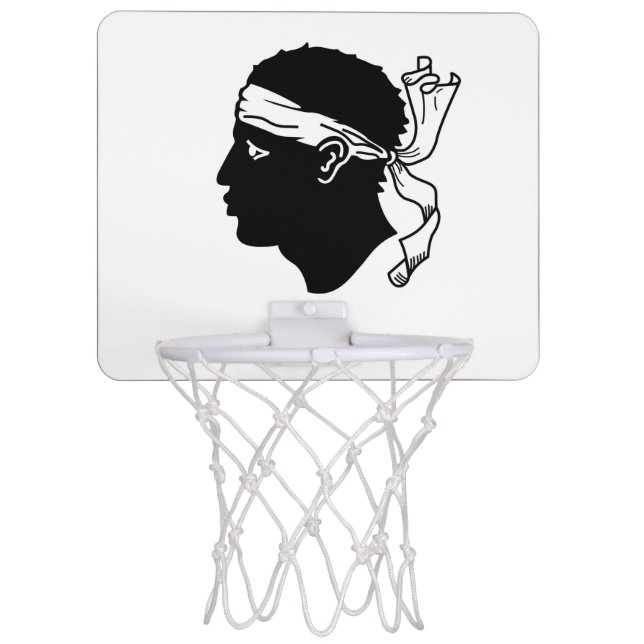 Patriotic basketball hoop Flag of Corsica (Front)