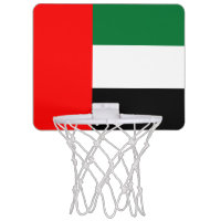Patriotic basketball hoop Flag of UAE