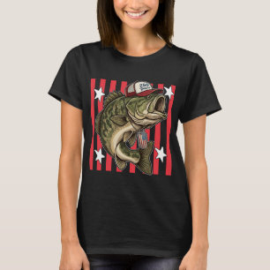 Patriotic Bass Fish T-Shirt